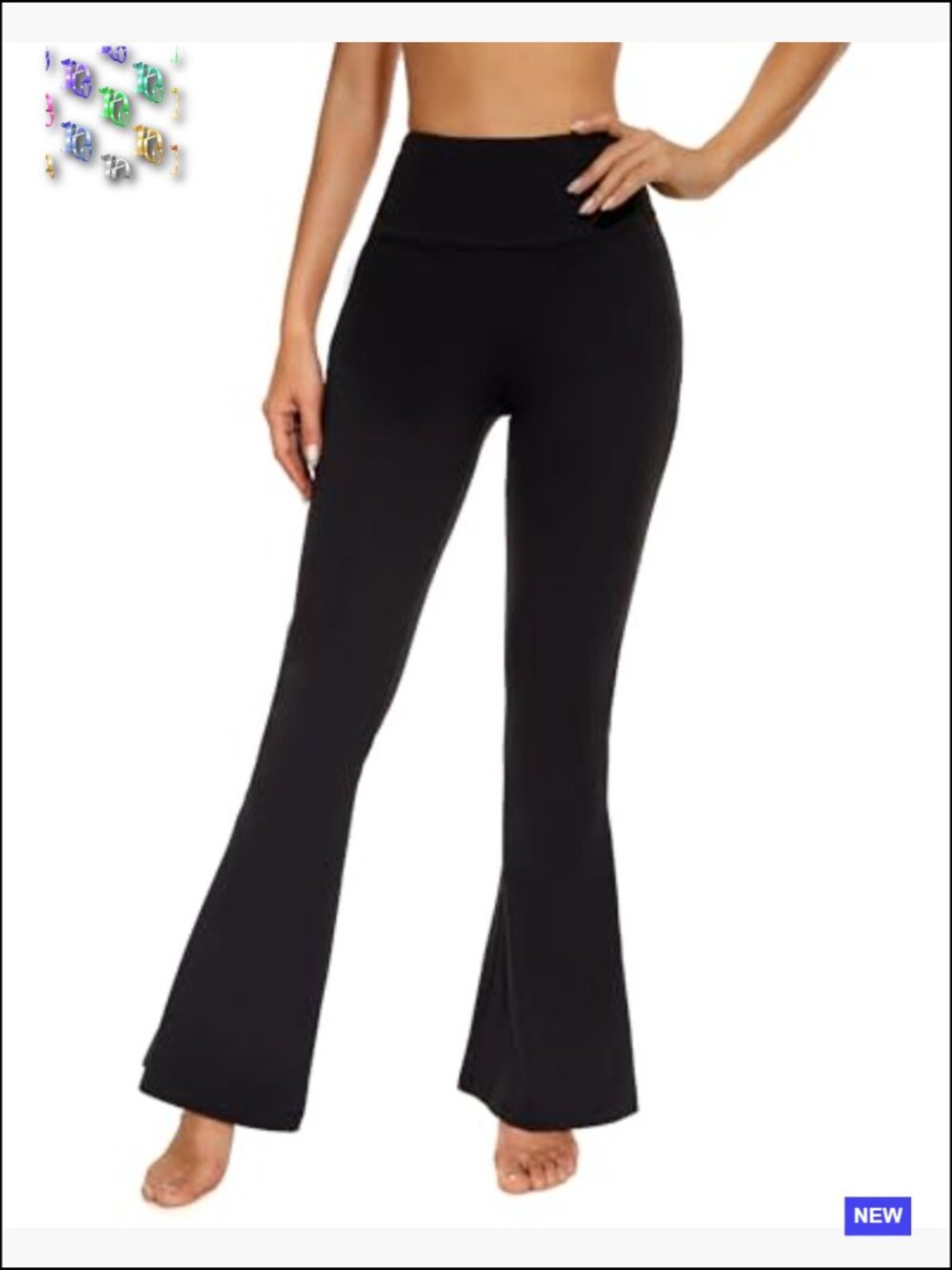 High Waist Bootcut Yoga Pants - Flare Leggings for Women - Tummy Control Soft - Picture 2 of 7